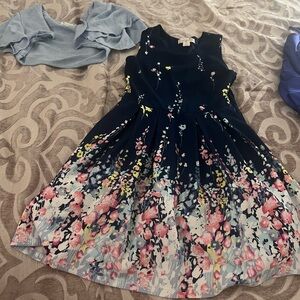 Floral Navy Kids Dress